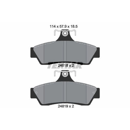 Textar Rear Brake Pad Set 2481801