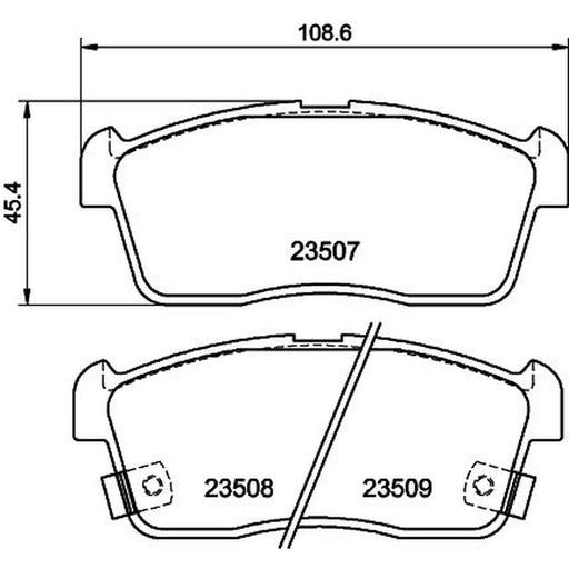 DON Front Brake Pad Set PCP1314