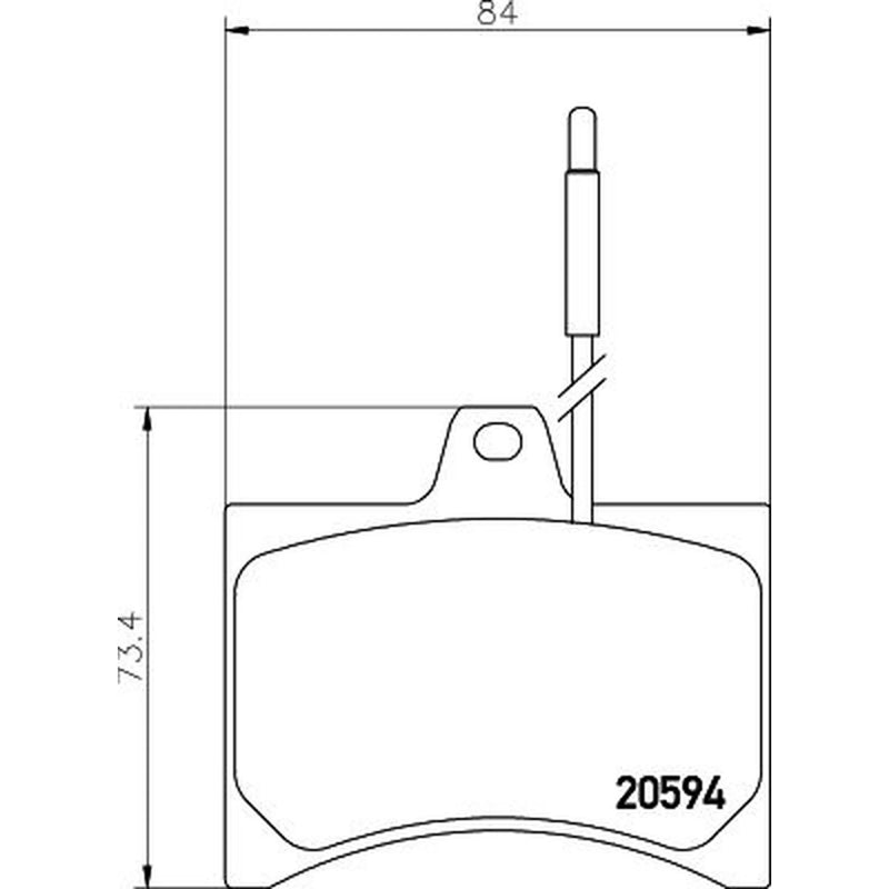 Mintex Front Brake Pad Set MDB1155