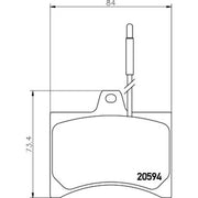 Mintex Front Brake Pad Set MDB1155