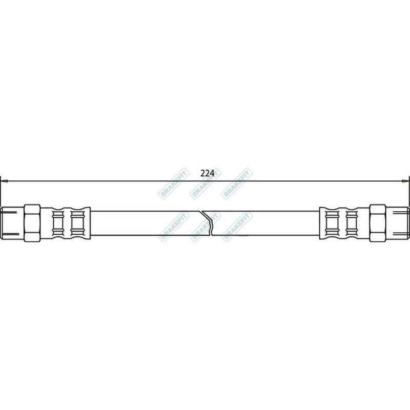 Apec Brake Hydraulic Hose Line inner BHO4021