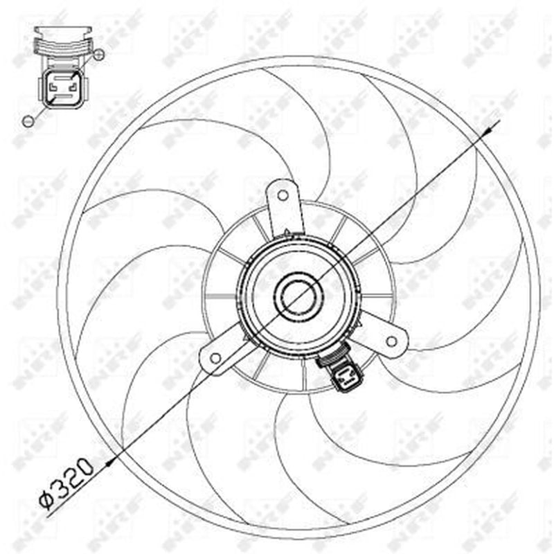 NRF Engine Cooling Fan 47514