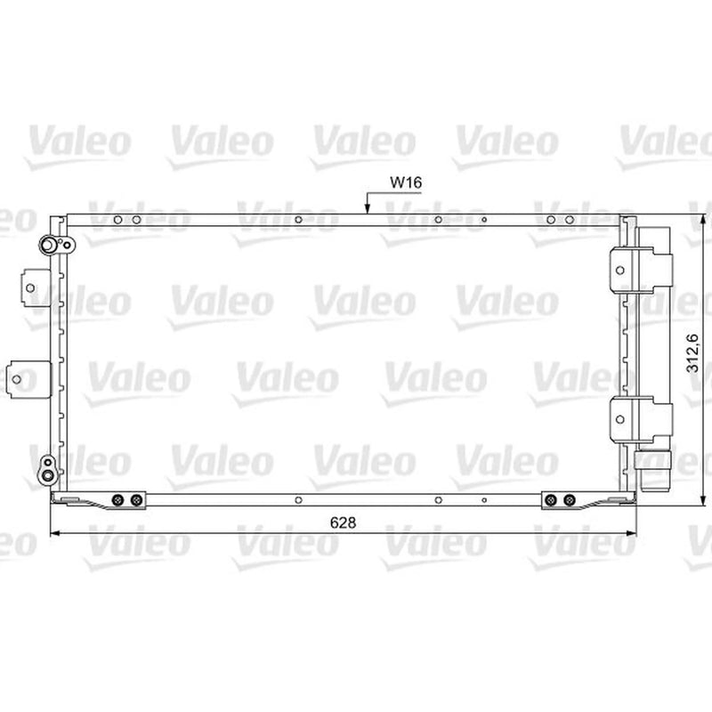 Valeo Air Conditioning Condenser 814037