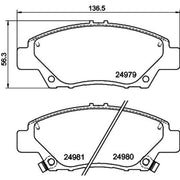 Mintex Front Brake Pad Set MDB3063