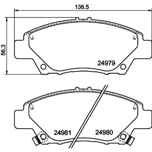 Mintex Front Brake Pad Set MDB3063