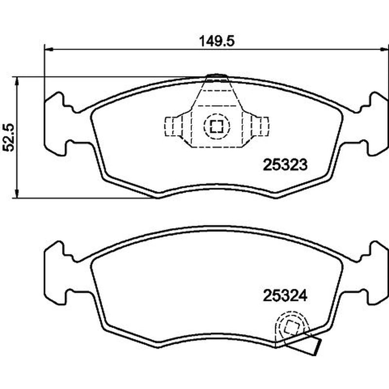 Mintex Front Brake Pad Set MDB3233