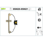 Valeo Electric Window Regulator Lifter Left Rear 850620