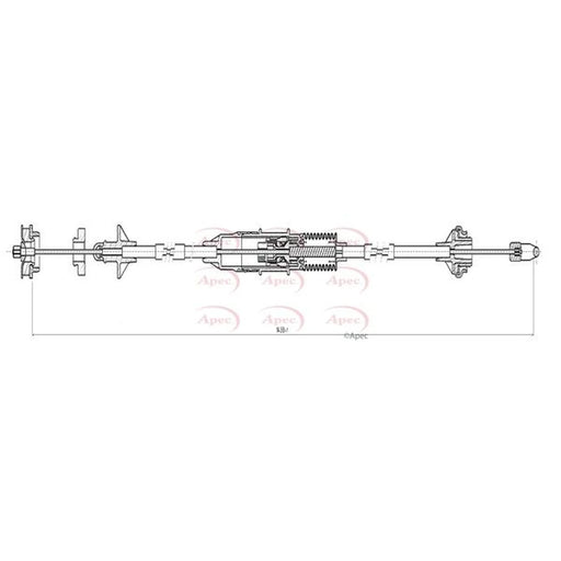 Apec Clutch Control Cable Pull CAB5017
