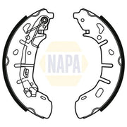 NAPA Brake Shoe Set Axle Kit NBS1085