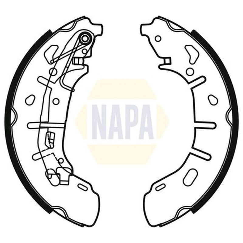 NAPA Brake Shoe Set Axle Kit NBS1085