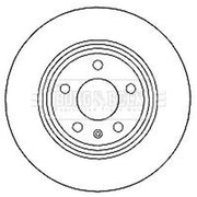Borg & Beck 2 x Solid Rear Brake Discs BBD4635-x2