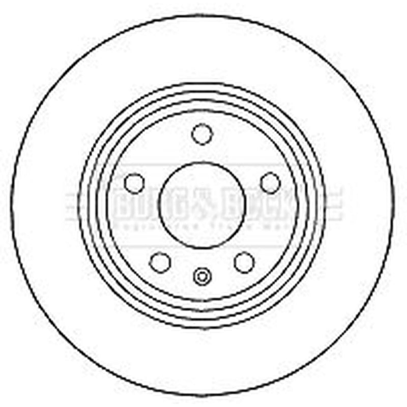 Borg & Beck 2 x Solid Rear Brake Discs BBD4635-x2