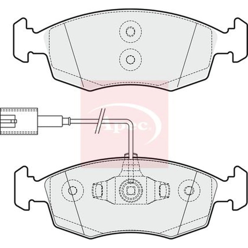Apec Front Brake Pad Set PAD1845