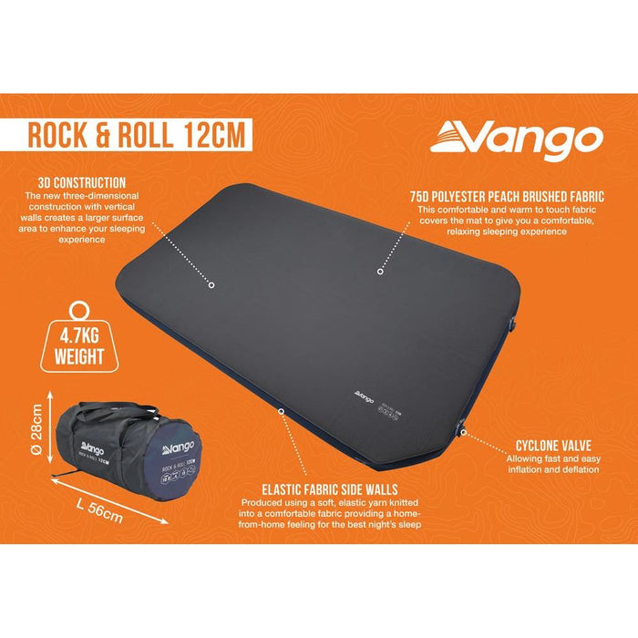 Vango Rock & Roll 12CM Self Inflating Mattress For Campervans - Vango - Van Life Living