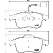 Mintex Front Brake Pad Set MDB3121