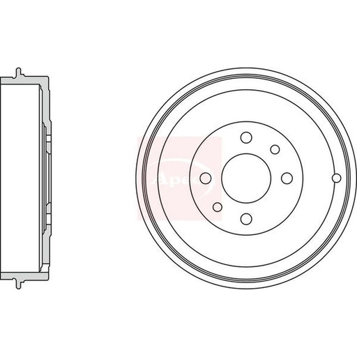 Apec Brake Drum Assembly Rear DRM9523