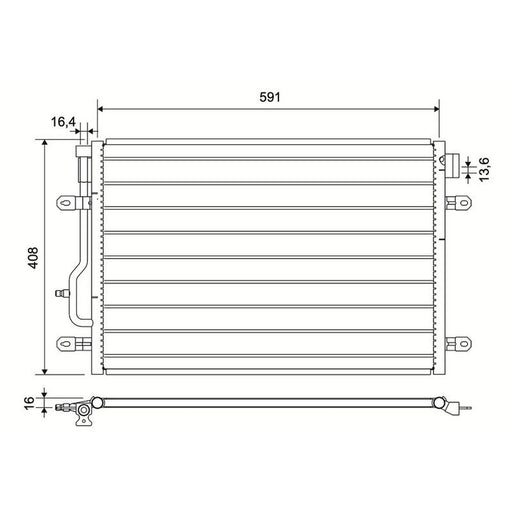 Valeo Air Conditioning Condenser 817569
