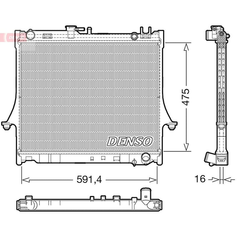 Denso Engine Radiator fits Isuzu Rodeo I 2002-2012 2.5