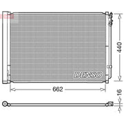 Denso Air Conditioning Condenser fits BMW 5 2010-2017
