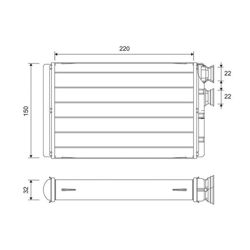 Valeo Heater Matrix Core Heat Exchanger 811652