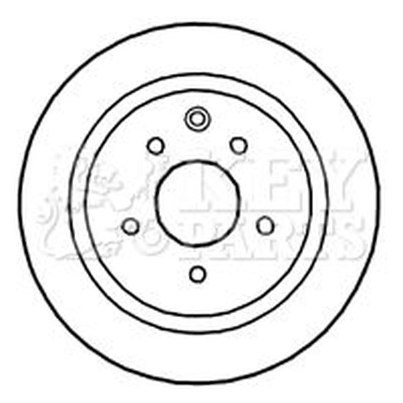 Key Parts 2 x Solid Rear Brake Discs KBD4670-x2