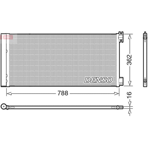 Denso Air Conditioning Condenser DCN23042