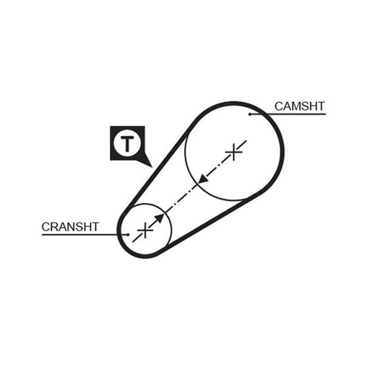 Gates Timing Belt Cambelt 54 Teeth 5014