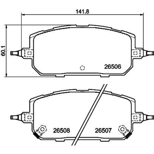 Mintex Front Brake Pad Set MDB3502