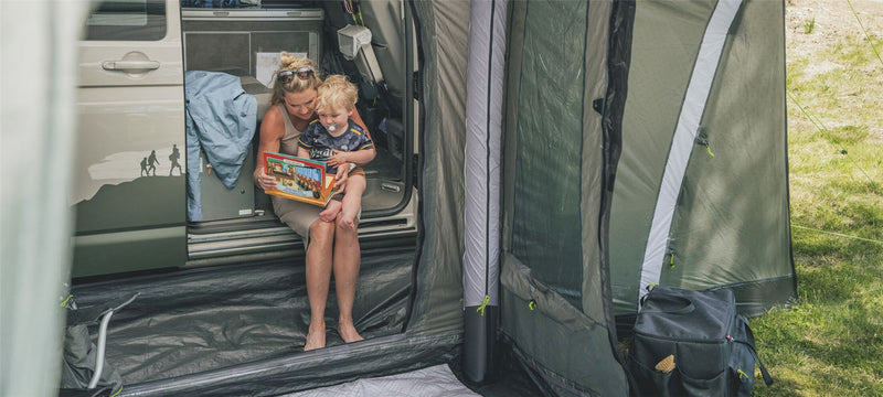 Outwell Talladega Driveaway Air Awning Grey - Outwell - Van Life Living