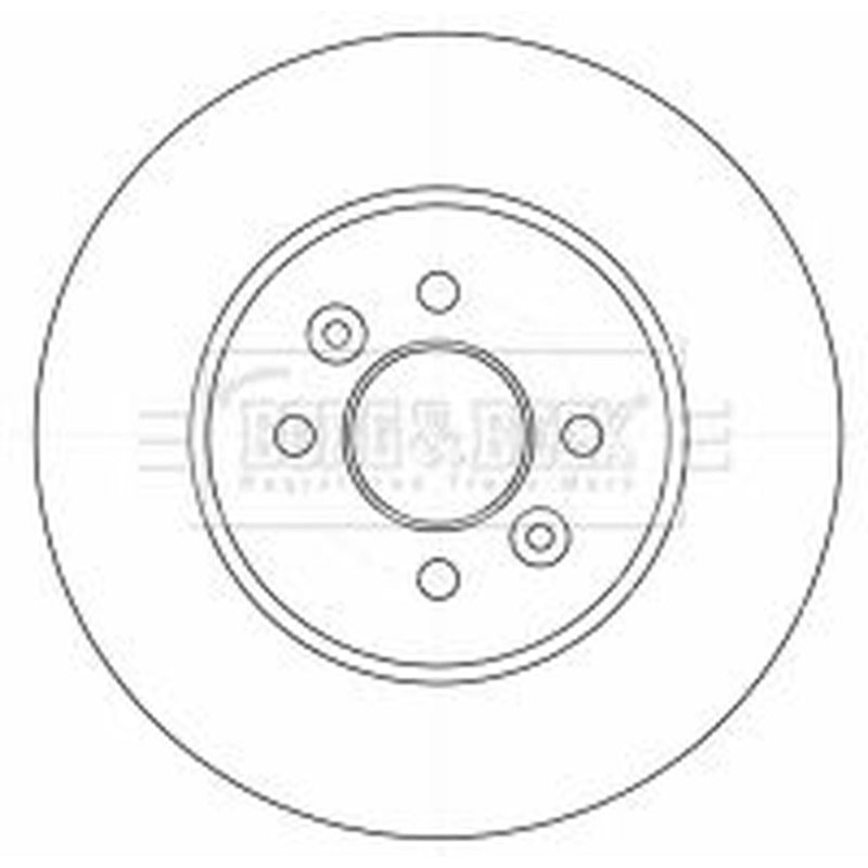 Borg & Beck 2 x Solid Rear Brake Discs BBD4531-x2