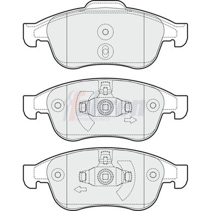 Fahren Front Brake Pad Set fits Dacia Bigster 2024-2025 1.2