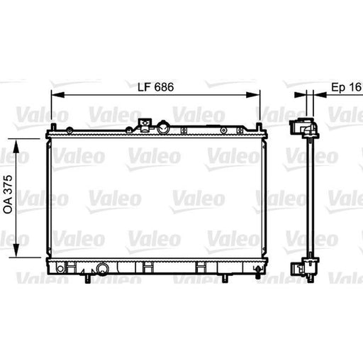 Valeo Engine Radiator 735198