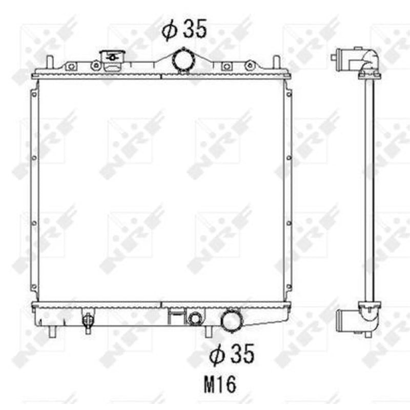 NRF Engine Radiator 506557