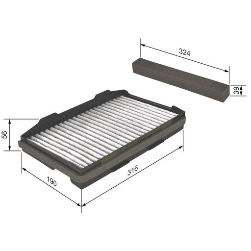 Bosch Cabin Air Filter (Pollen Filter) 1 987 432 401