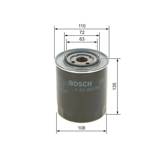 Bosch Engine Oil Filter 0 451 203 206