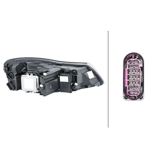 Hella Headlight Headlamp W5W Left 1ZL 247 052-311