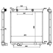 NRF Engine Radiator 50430
