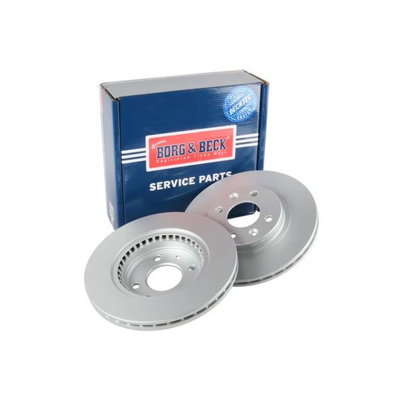 Borg & Beck 2 x Vented Front Brake Discs BBD4317-x2
