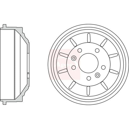 Apec Brake Drum Assembly Rear DRM9962