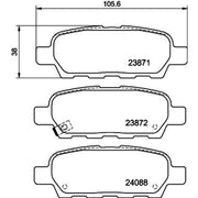 Mintex Rear Brake Pad Set MDB2261