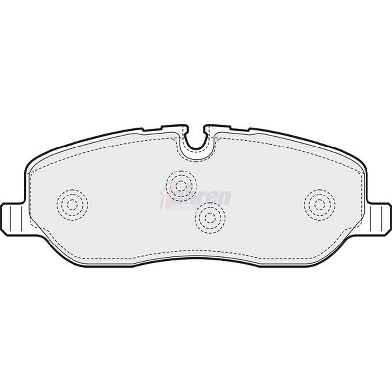 Fahren Front Brake Pad Set fits Land Rover Discovery III 2004-2009 2.7 4.0 4.4