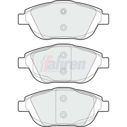 Fahren Front Brake Pad Set fits Citroën C3 I 2005-2009 1.6