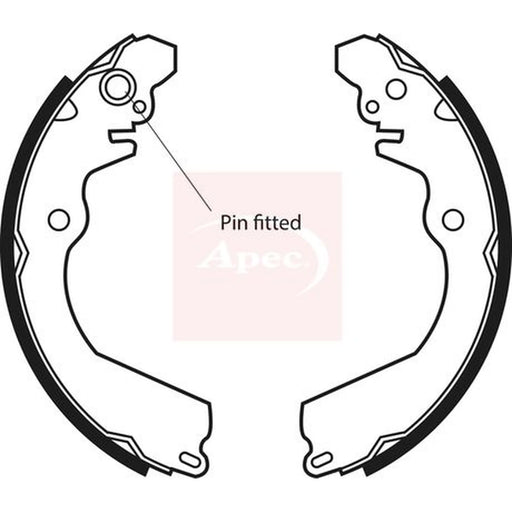 Apec Brake Shoe Set Axle Kit SHU544