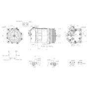 Hella Air Conditioning Compressor 8FK 366 201-001