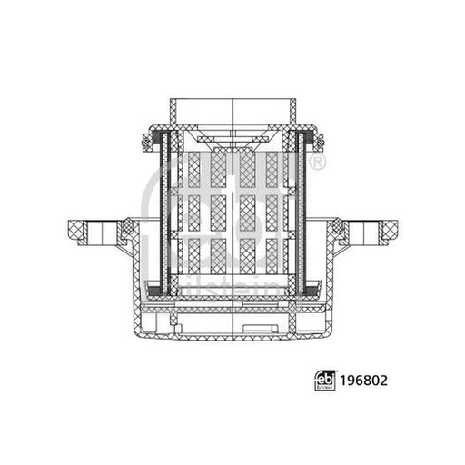 Febi Retarder Air Filter OD Thick 196802