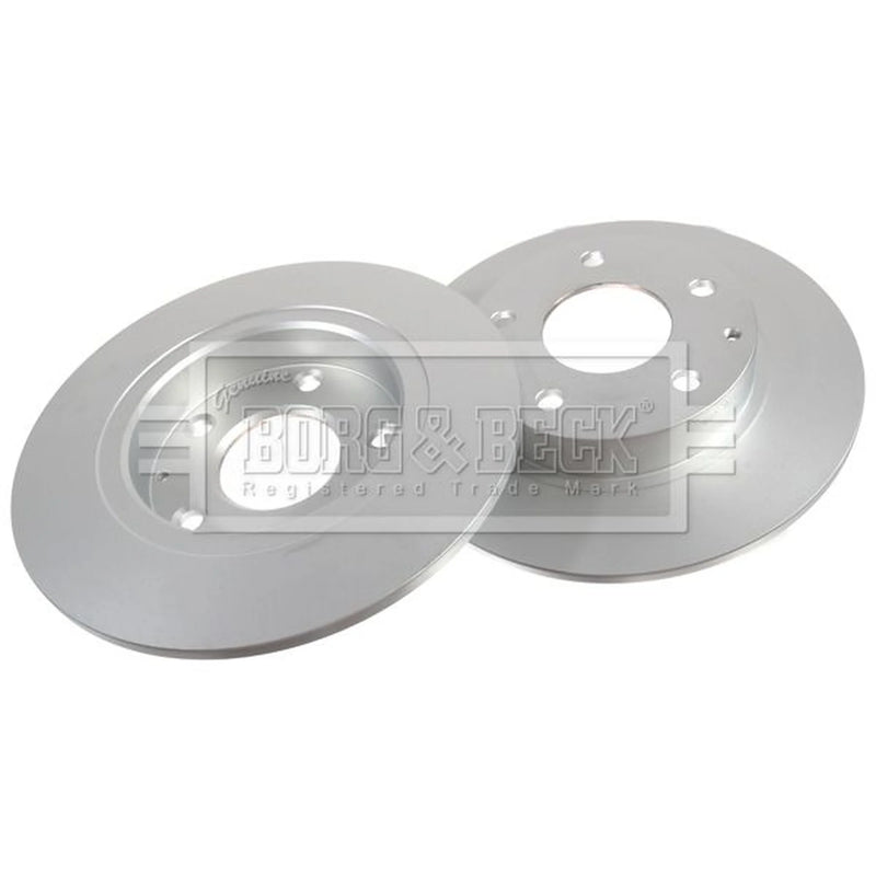 Borg & Beck 2 x Solid Rear Brake Discs BBD5382-x2