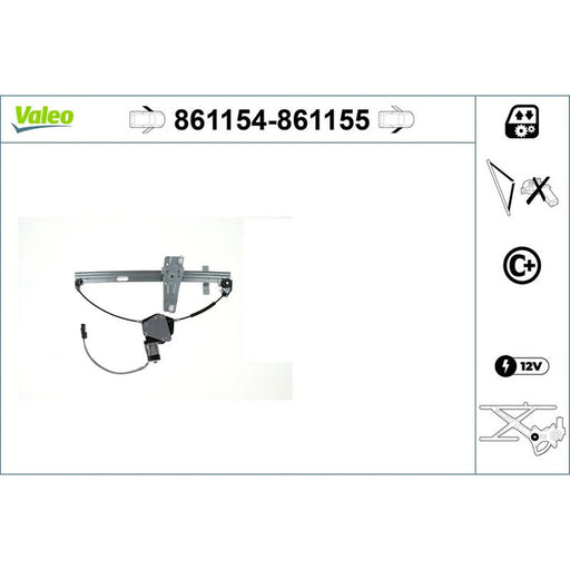 Valeo Electric Window Regulator Lifter Right F 861155