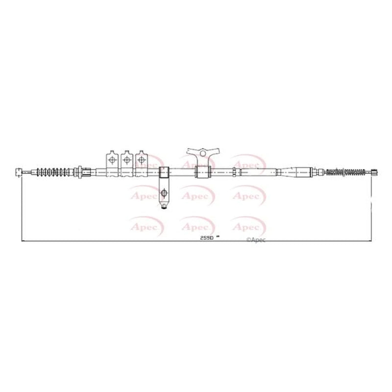 Apec Handbrake Cable Left Rear CAB1582