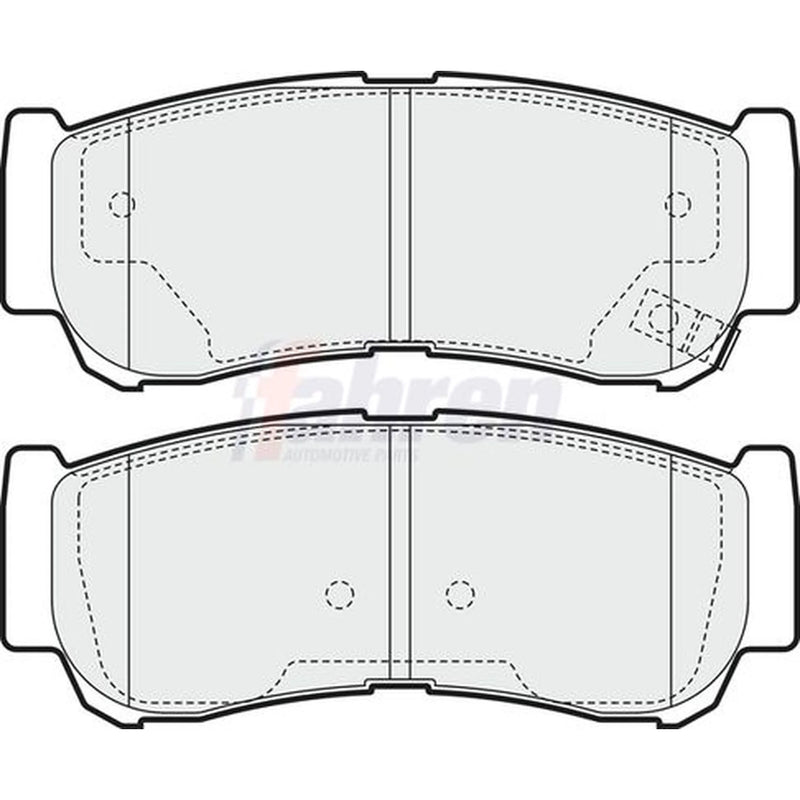 Fahren Rear Brake Pad Set fits Hyundai H-1 / Starex Bus 2001-2004 2.4 2.5
