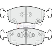 Fahren Front Brake Pad Set fits Chrysler Ypsilon 2011-2021 0.9 1.2 1.3